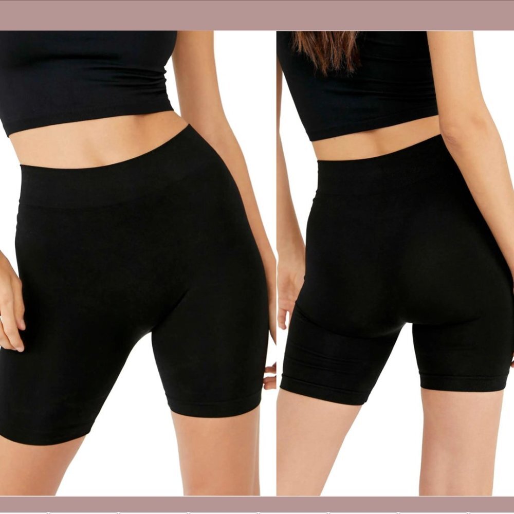 NEW $30 Free‎ People Biker Shorts Black [ SZ XS/S] #5329